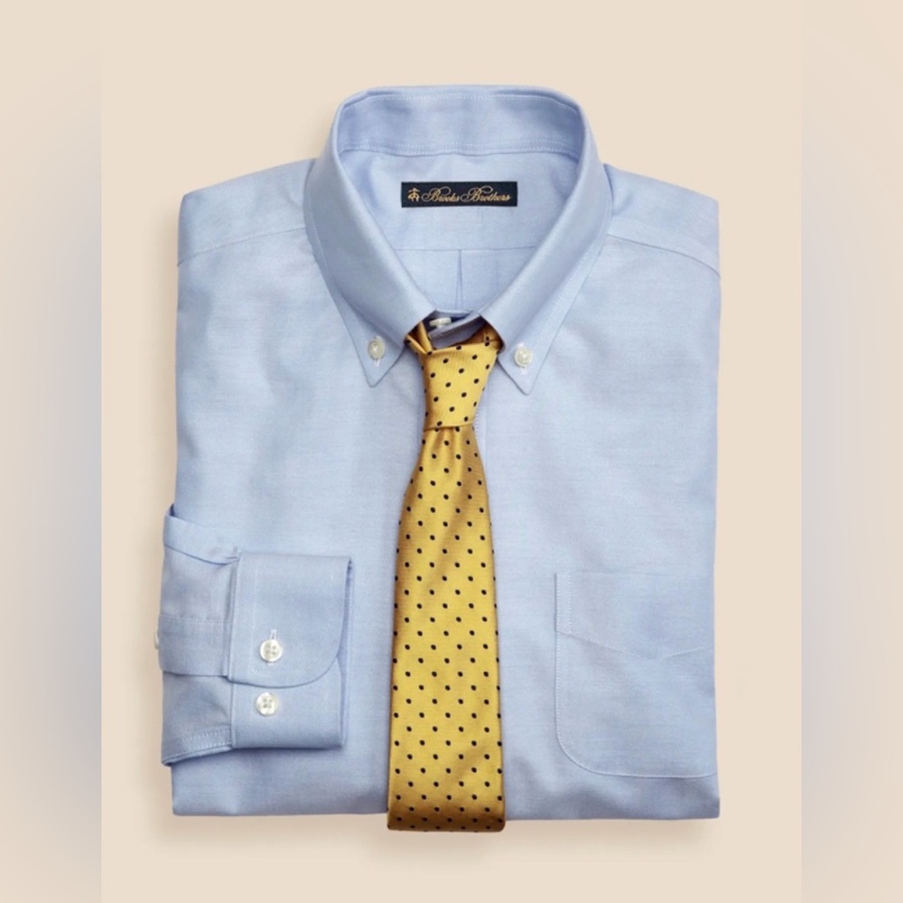 Boys Non-Iron Supima® Oxford Polo Button-Down Dress Shirt Size 16